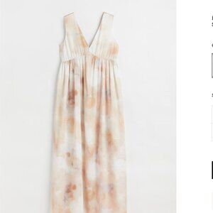 H&M Long V-neck Dress Size M NEW WITH TAG!